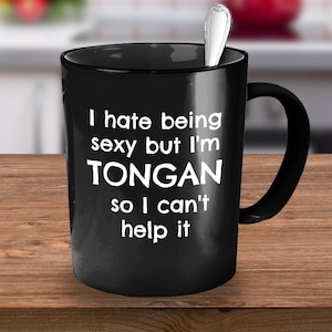 Tongaanse geschenken, grappig Tongaanse cadeau, Tongaanse cadeau, cadeau voor Tongaanse man vrouw vriend vriendin, cadeau-idee voor Tongaanse, koffiemok