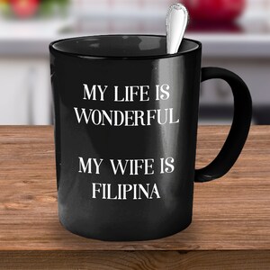 Tasse pour papa mari philippin, cadeau pour philippin, cadeau philippin drôle, tasse philippine, thé de tasse de café des Philippines