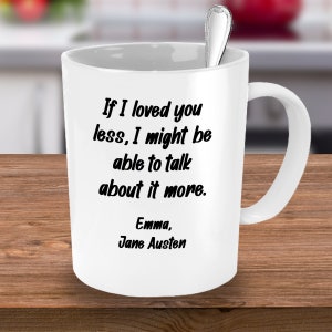 Second Wedding Gift, Jane Austen, Wedding Mug, Renewal of Vows, Wedding Renewal, Engagement Party, Marriage Proposal, Jane Austen Mug