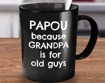 Papou, Regalo Papou, Regalos Papou, Regalos para Papou, Taza Papou, Copa Papou, Regalo divertido del abuelo, Regalo lindo del abuelo, Regalo del abuelo, Abuelo griego