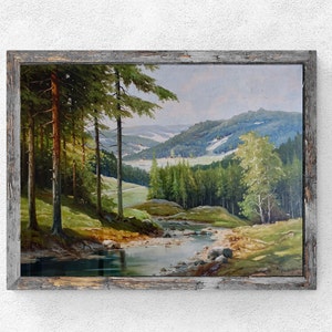 Landscape Printable Original Oil Painting