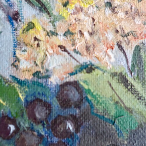 Wildflowers Bouquet Still Life/Original Oil shops Painting/