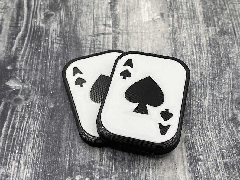 Fidget Slider (Aces) 2-Click / Haptic Slider / Fidget Clicker / EDC Gear