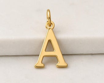 Personalized letter pendant | Initial pendant | Alphabet charm | Gift for her | Minimalist jewelry | Letter pendant