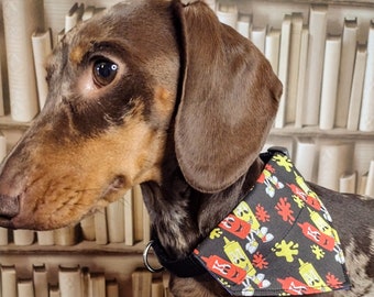 Cheeky Condiments - Black - Pet Bandana - Handmade Pet Bandana with Charitable donation on every order