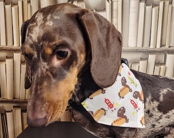 Hot Dawg - Pet Bandana - Handmade Pet Bandana with Charitable donation on every order