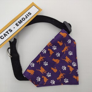 Cats Emoji - Cat Bandana - Handmade Cat Bandana with Charitable donation on every order