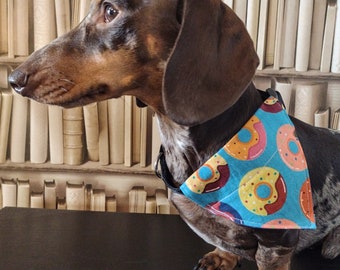 Doughnut / Donut - Sprinkles & Glaze - Pet Bandana - Handmade Pet Bandana with Charitable donation on every order