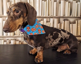 Spider-Pet - Mask - Pet Bandana - Handmade bespoke over the collar design with charitable donation on every order