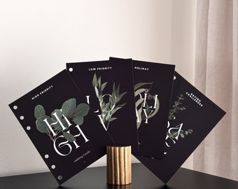 A6 Bundle Dashboards | Cash stuffing | Set of 4 | imperfect size