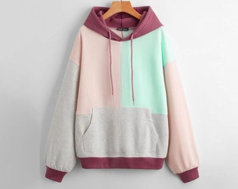 multi colored pastel hoodie