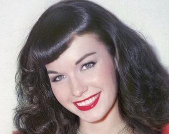 Custom Bettie Page Polaroid or Print (Photo 251) Gorgeous Rendering of Bettie!!