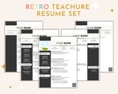 Retro | Teaching Resume Template | PowerPoint + Google Slides