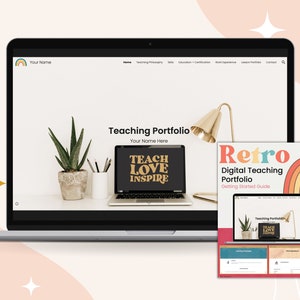 Retro | BASIC Digital Teaching Portfolio - teacher portfolio Google site, educator portfolio