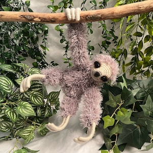 Sloth Crochet Pattern. PDF Tutorial. Crochet Sloth. Animal. Amigurumi. Realistic Looking. Crochet Animals. Sloth Cuddly Toy. Plush Sloth.