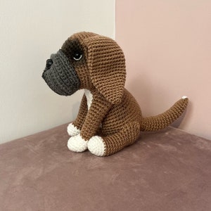 Boxer Dog Crochet Pattern. PDF Tutorial. Crochet Dog. Puppy. Dog. Realistic Dog. Amigurumi. Custom Made. Make Your Own. Dog Cuddly Toy.