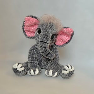 Elephant Crochet Pattern. Baby Elephant. PDF Tutorial. Crochet Elephant. Cute Elephant. Amigurumi. Crochet Animal. Elephant Cuddly Toy.