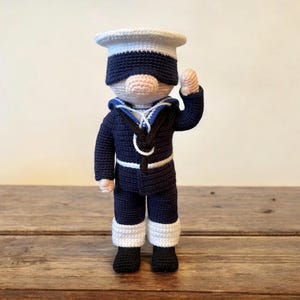 Royal Navy Sailor Crochet Pattern: Amigurumi Matelot (PDF Tutorial)