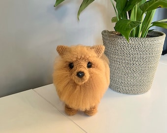 Pomeranian Crochet Pattern. PDF Tutorial. Realistic Dog. Dog Crochet Pattern. Dog Amigurumi.