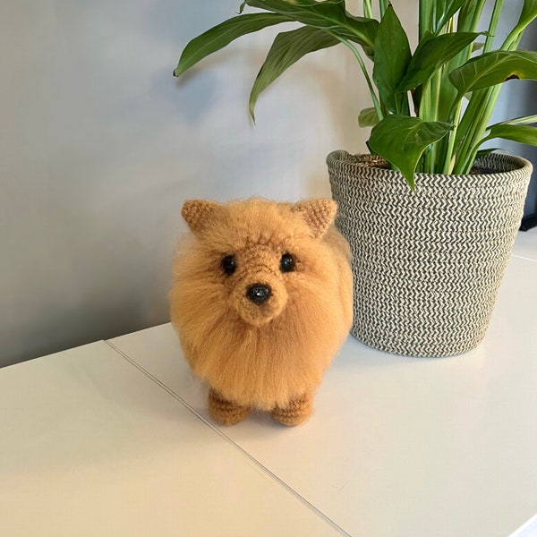 Pomeranian Crochet Pattern. PDF Tutorial. Realistic Dog. Dog Crochet Pattern. Dog Amigurumi.