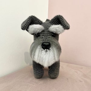 Schnauzer Crochet Pattern. Terrier. PDF Tutorial. Amigurumi. Realistic Dog. Crochet Dog. Puppy. Crochet Terrier. Miniature Schnauzer. Easy.
