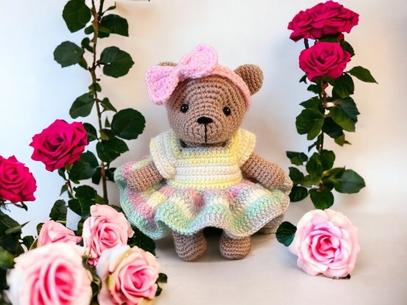 crochet teddy bear dress pattern 5 Little Monsters: Crocheted Clothes and Accessories for the Long-Legged Bunny, Bear, and Cat