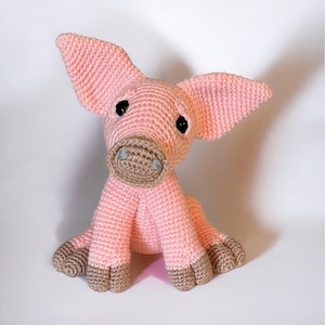 Pig Crochet Pattern. PDF Tutorial. Piglet Crochet Pattern. Cute Pig. Pig Amigurumi.