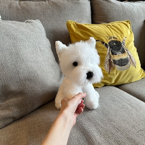 West Highland Terrier Crochet Pattern. Westie Crochet Pattern. PDF Tutorial. Crochet Dog. Realistic. Cute Puppy. Custom Made. Amigurumi.