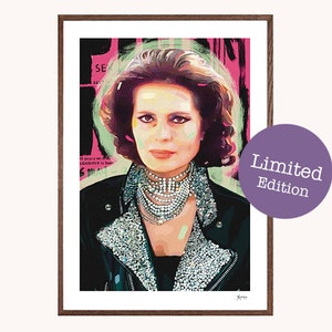 LIMITED EDITION Amália Rodrigues illustration print | iconic print | wall art | poster | gallery wall | iconic art | illustration