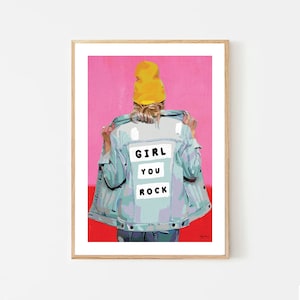 Empowered Women Print, Wall Art Printing Poster Illustration Print Drawings Graphic Design Art Work Home Decor