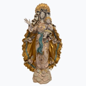 Virgin Mary Statue Madonna Statue Blessed Mother Statue Mary Statue Eugenio Pattarino Statue Eugenio Pattarino Figurine Perami Statue