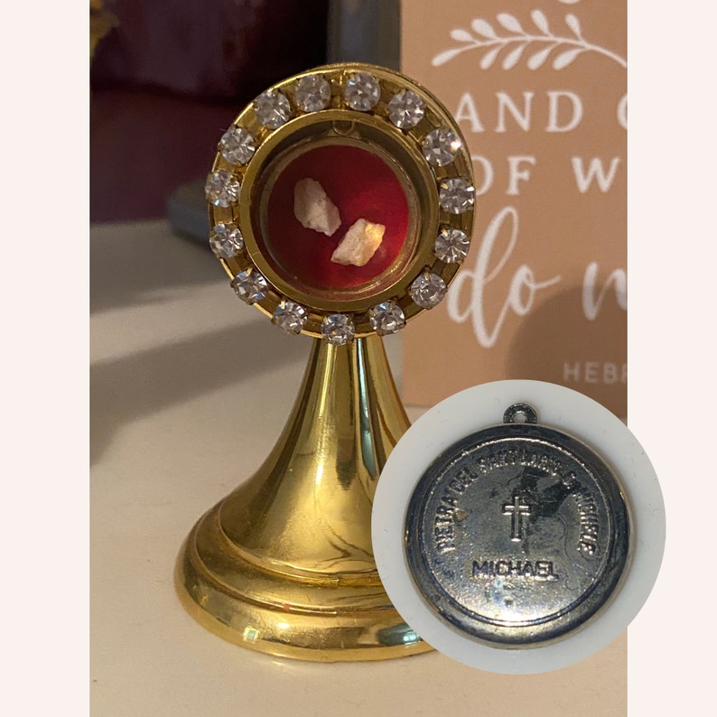 Relic Cloth Saint Michael the Archangel Devotional Relic Cloth Saint