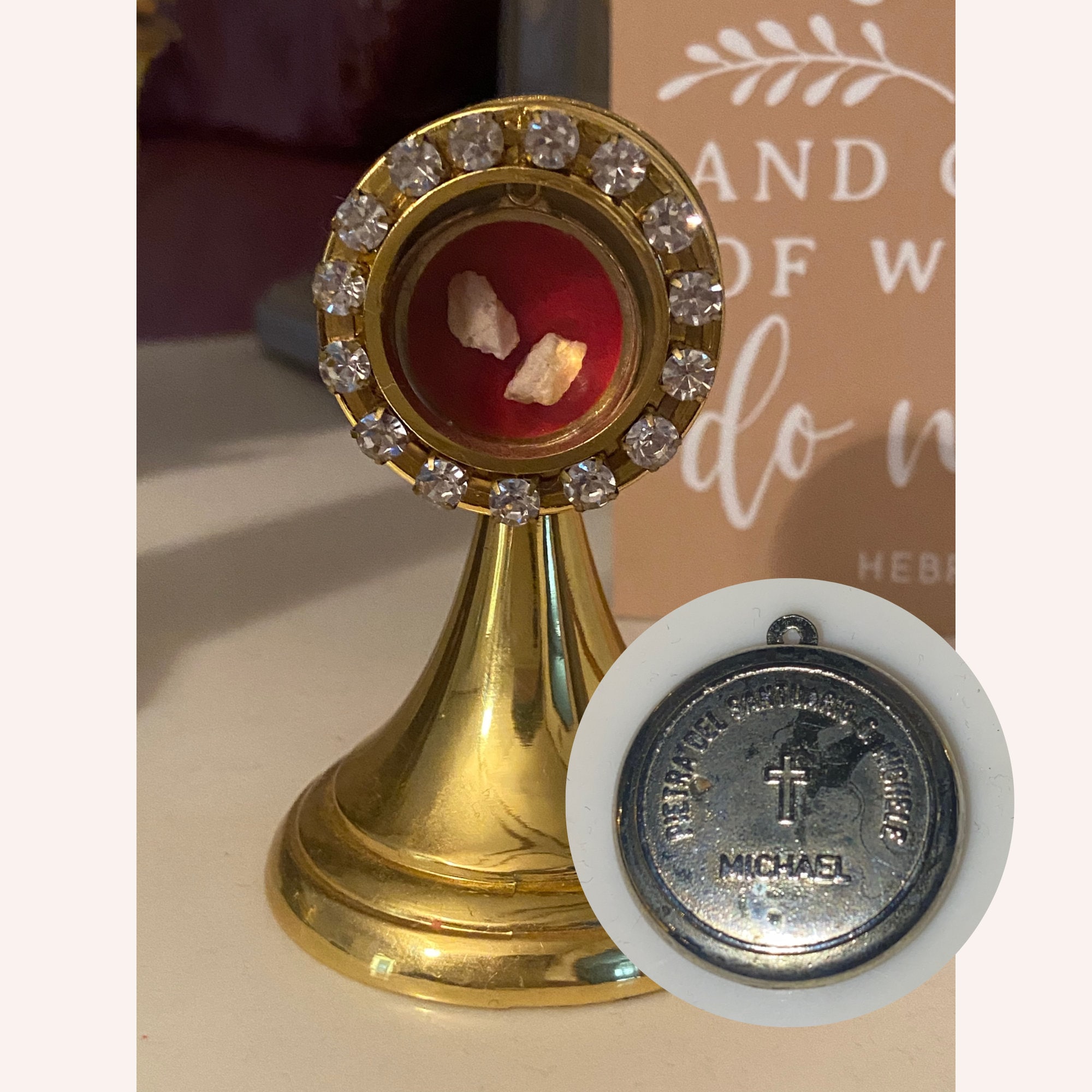 Relic Cloth Saint Michael the Archangel Devotional Relic Cloth Saint