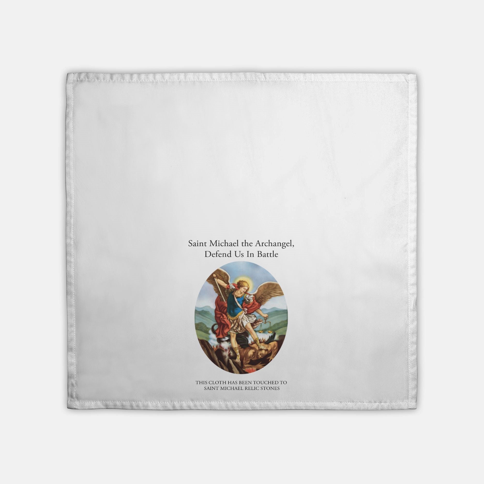 Relic Cloth Saint Michael the Archangel Devotional Relic Cloth Saint