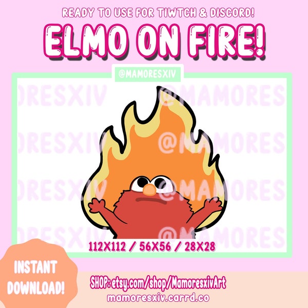 Elmo Meme Twitch Emote / Discord y YouTube Emote / Meme Emote / WhatsApp Stickers /