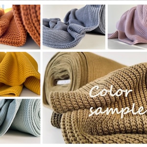 Chunky Cotton knit fabric COLOR SAMPLE