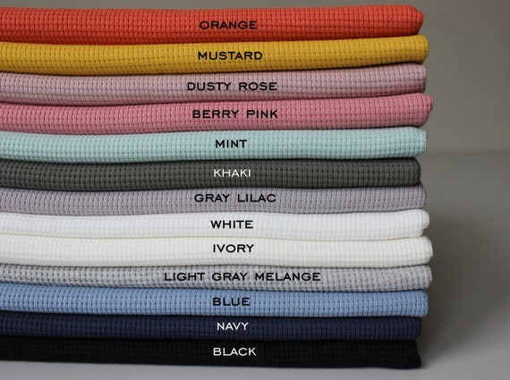 Cotton knit Waffle fabric SAMPLES