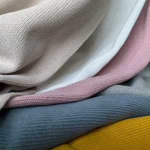 Baby Cotton knit fabric by half meter / half yard