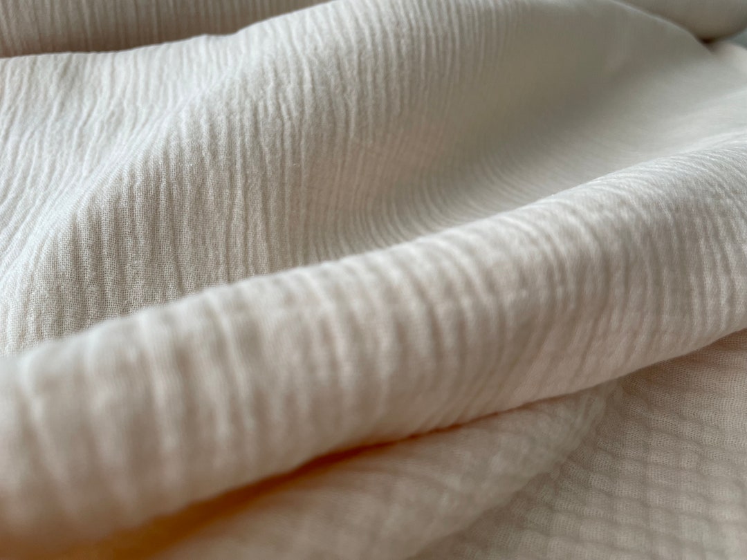 Cotton Muslin Fabric Natural Etsy