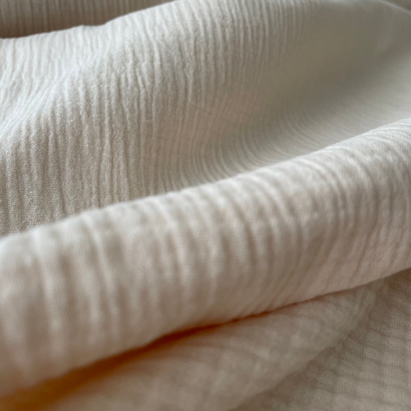 Cotton muslin fabric - Natural