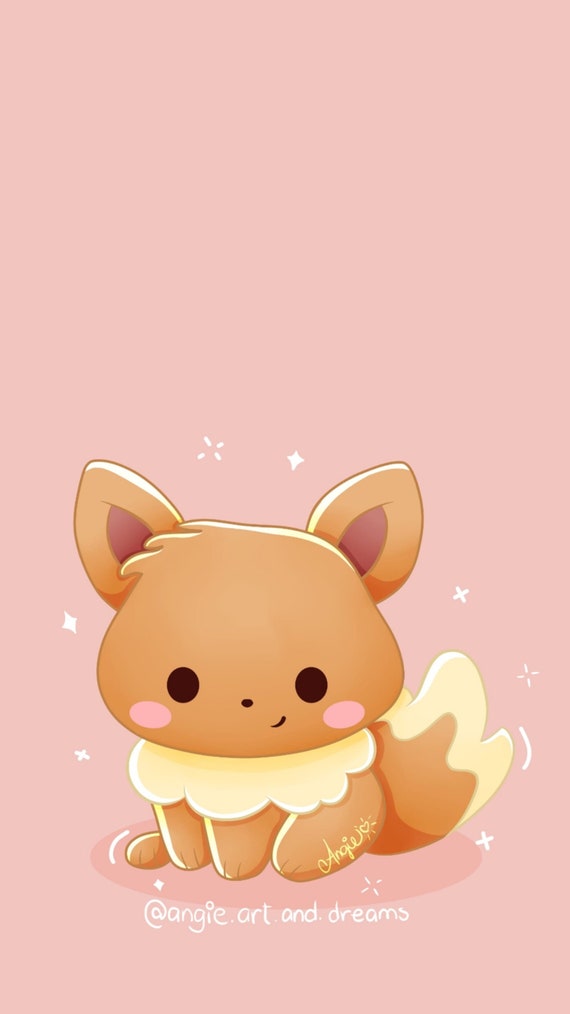 Fondo de pantalla del teléfono Eevee // Fondo de pantalla del - Etsy México