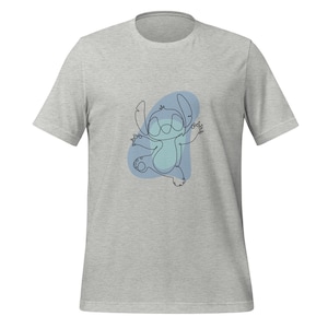 Stitch - Lilo and Stitch | One Line Minimalist T-Shirt