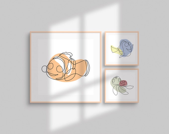 Lilo & Stitch - Stitch | One Line Cartoon Printable Art | Digital ...