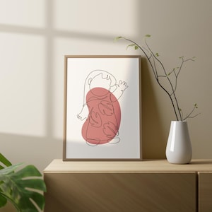 Lilo & Stitch - Lilo | One Line Minimal Printable Art | Digital Download