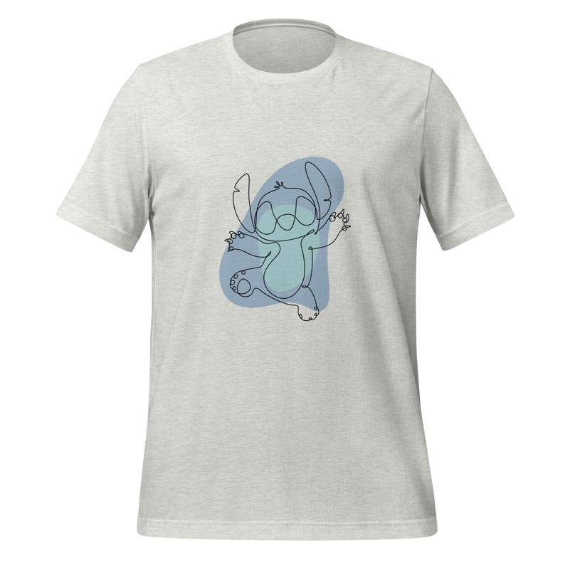 Stitch - Lilo and Stitch | One Line Minimalist T-Shirt