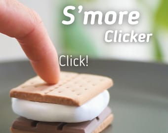 Divertente e carino giocattolo Fidget S'mores Clicker - Dolcetto estivo da campeggio