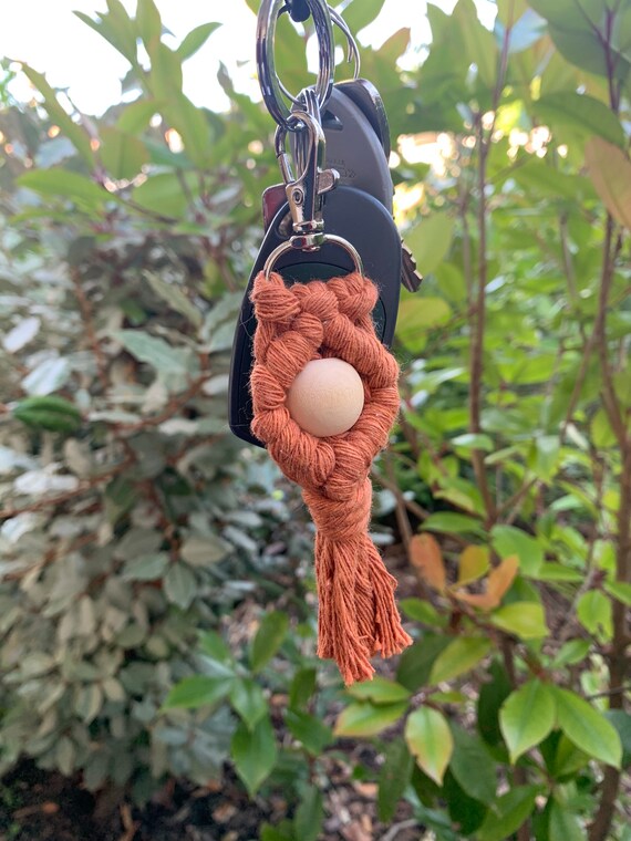 Wooden ball hotsell keychain