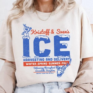 Disney Frozen Kristoff and Sven&#39;s Ice Harvesting And Delivery T-Shirt, Disney Frozen Shirt, Disneyland Matching Family Shirt, Magic Kingdom