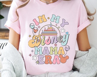 Koszulka z napisem „In My Disney Mama Era”, koszulka Disney Best Mom Ever, koszulka Disney Mom Squad, prezent dla mamy, koszulka Disney Mama, szczęśliwy dzień matki