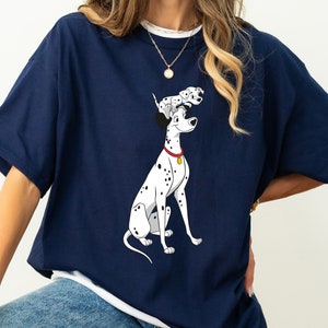 T-shirt Disney 101 Dalmatians Pongo, maglietta coordinata per la famiglia Disneyland, maglietta Magic Kingdom, parco a tema WDW Epcot